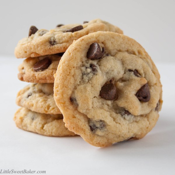 The best chocolate chip cookie recipe. Crispy around the edges, soft and chewy in the centre and loaded with chocolate chips.